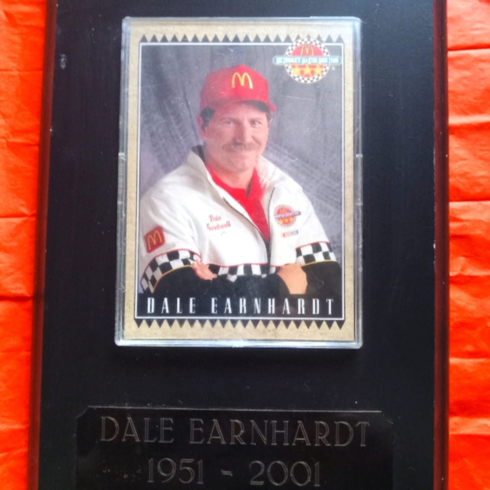 Wall Plaque of Dale Earnhart.